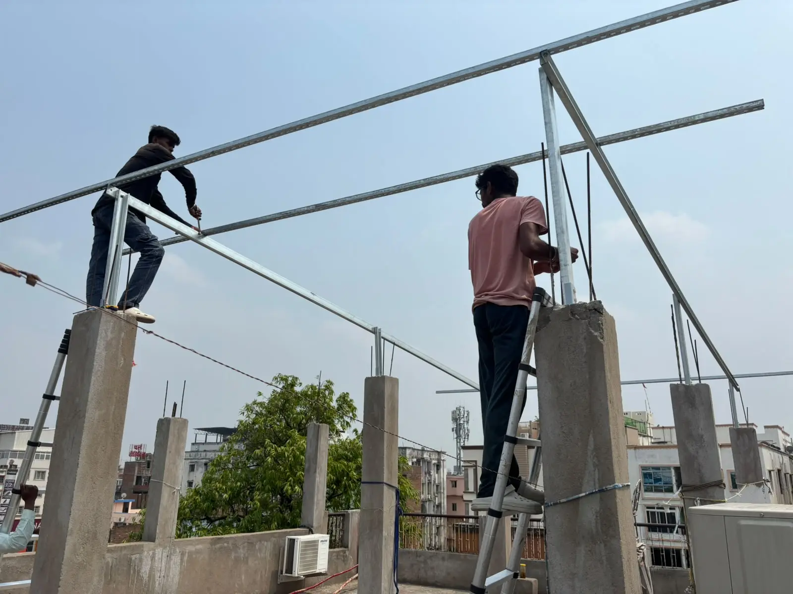 Rooftop Array - Wide View